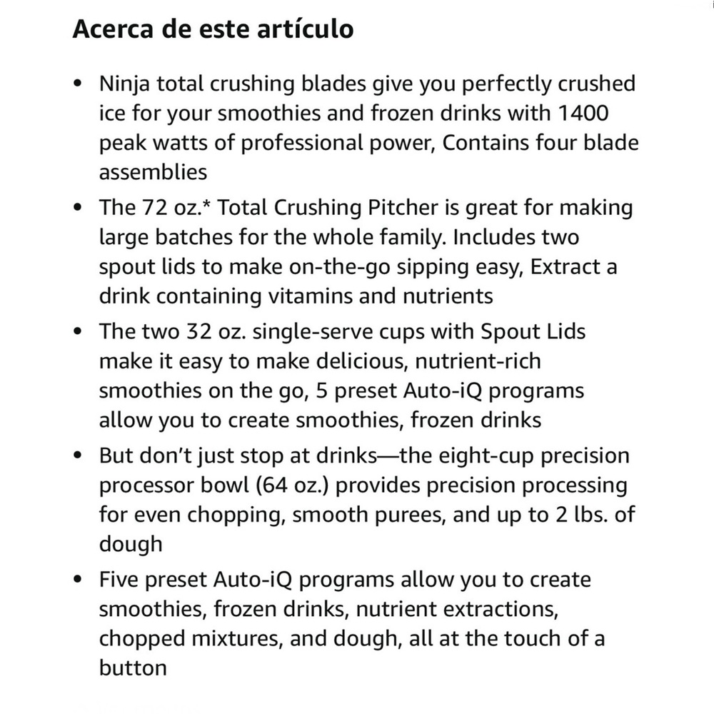 Ninja Professional Plus Kitchen Blender System. - Picture 9 of 10